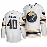 Sabres 40 Carter Hutton White 50th anniversary Adidas Jersey Dzhi,baseball caps,new era cap wholesale,wholesale hats